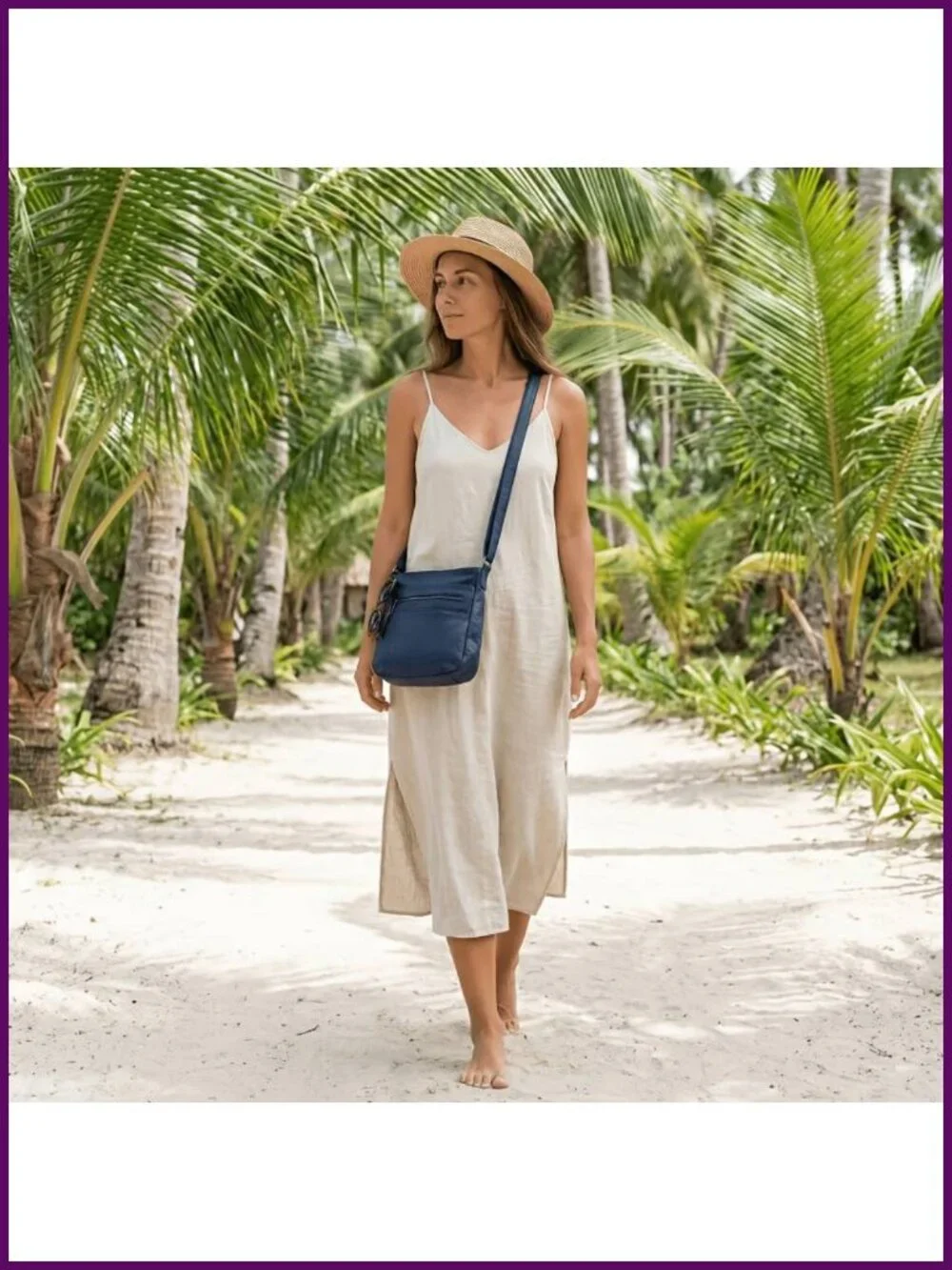 Genuine Leather Laptop Messenger Shoulder Bag with Multiple Pockets